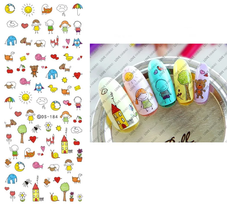 Для девочек с изображением мультипликационных персонажей! Лак для ногтей