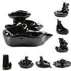 Конусы, горы, река, водопад, курильница, фонтан, держатель для курильницы, офисные и домашние уникальные поделки