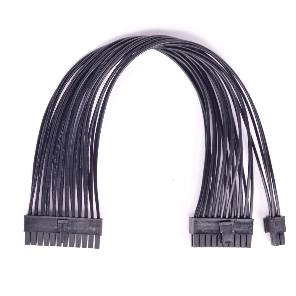 

ATX 24Pin to 20+4Pin 20Pin Power Supply Cable PSU Power 24Pin to 24 Pin Male to male Port adapter Converter Cable18AWG