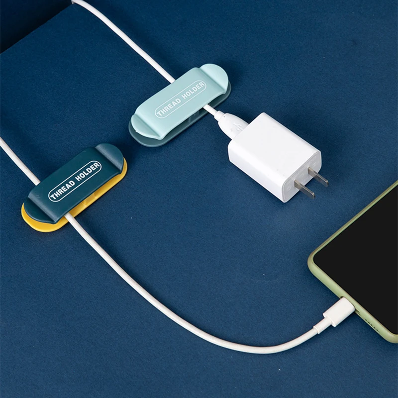 4 шт. настенной штекер крюк Органайзер Мощность гнездо держателя зажим для