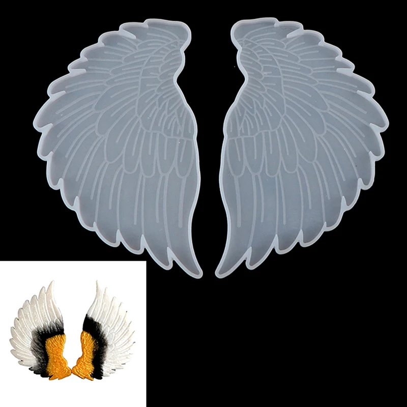 

2styles Mirror Wing Cup Pad Table Silicone Mold Pendant Cup DIY Making Resin Mold Hand Made Mirror Pendant Cup Base