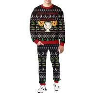 mens tracksuit christmas sweaters womens sweatshirt dropship jogging pants kids pullover clothes couples sets wholesale 6xl