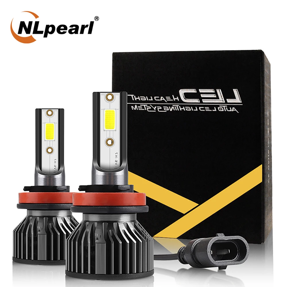 

NLpearl 2x Car Led Headlight Bulb H11 Led H9 H8 12000LM 50W 6500K White DOB 9005 HB3 9006 HB4 Led H7 H4 H1 9012 H3 Auto Lamp 12V