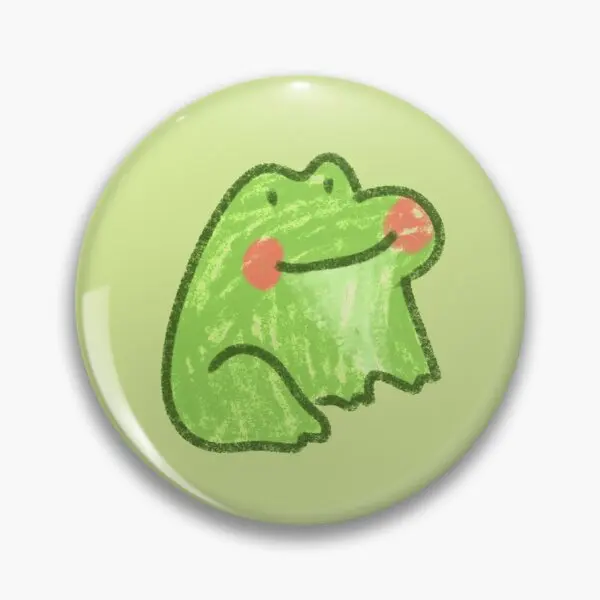 Счастливая маленькая лягушка мягкая булавка на пуговице модная брошь креативные