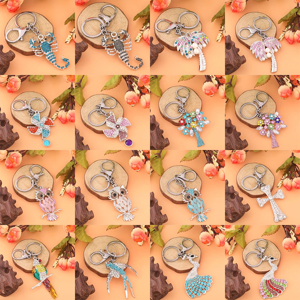 2019 Zircon Snowflake Style Keychain Fashion Versatile Jewelry Cute Shiny Metal Romantic Accessories Fine Bag Pendant | Украшения и