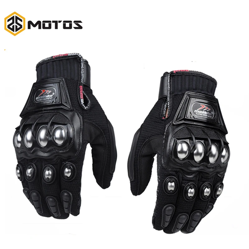 ZS moto S Madbike защитные перчатки moto rcycle из нержавеющей стали спортивные гоночные дорожные шестерни moto rbike moto cicleta guantes moto luvas