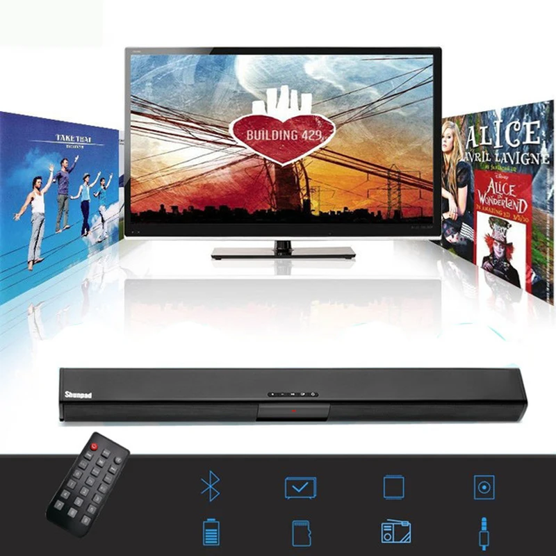 Новинка полоса Bluetooth для динамика 3D эхо настенная стерео Беспроводная карта