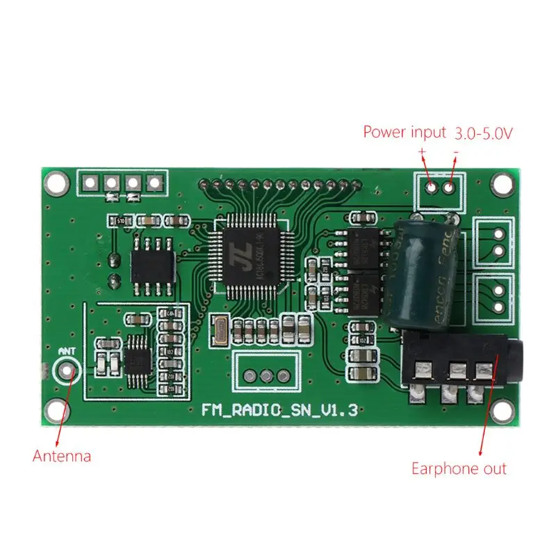 

PLL LCD Цифровой FM-радиоприемник, модуль 87-108 МГц, беспроводной микрофон, стерео