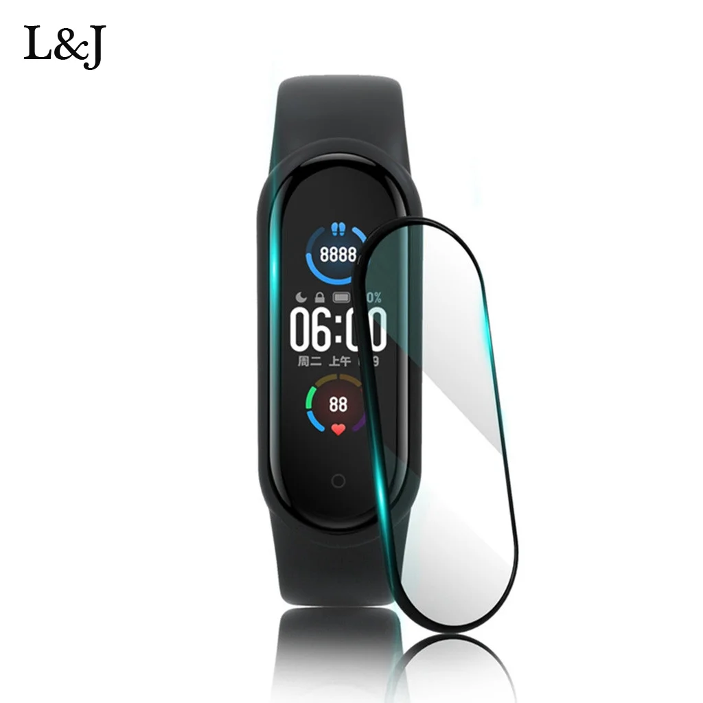 

Защита для Xiaomi Mi Band 5 5 шт. Взрывозащищенная изогнутая поверхность Защитная пленка для экрана для Xiaomi Mi Band 5 Correa # BL2
