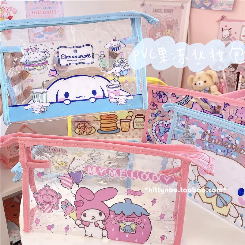 

Cartoon Twin Star Cinnomoroll Rabbit PVC Waterprrof Pencilcase Pencil Case Pencil Box School Office Pen Bag Stationery 558