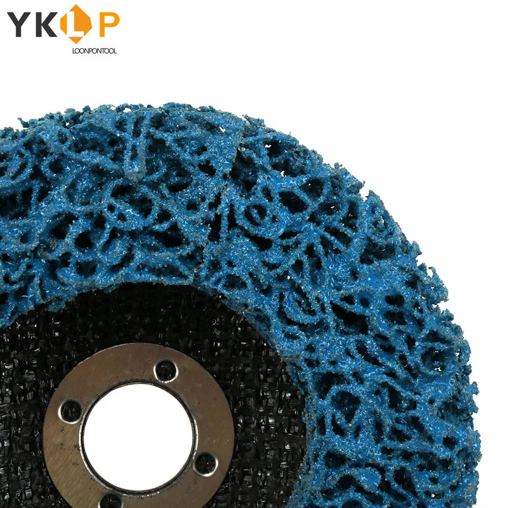 Полиуретановый полосный диск синий 100 мм полировальные диски металлический