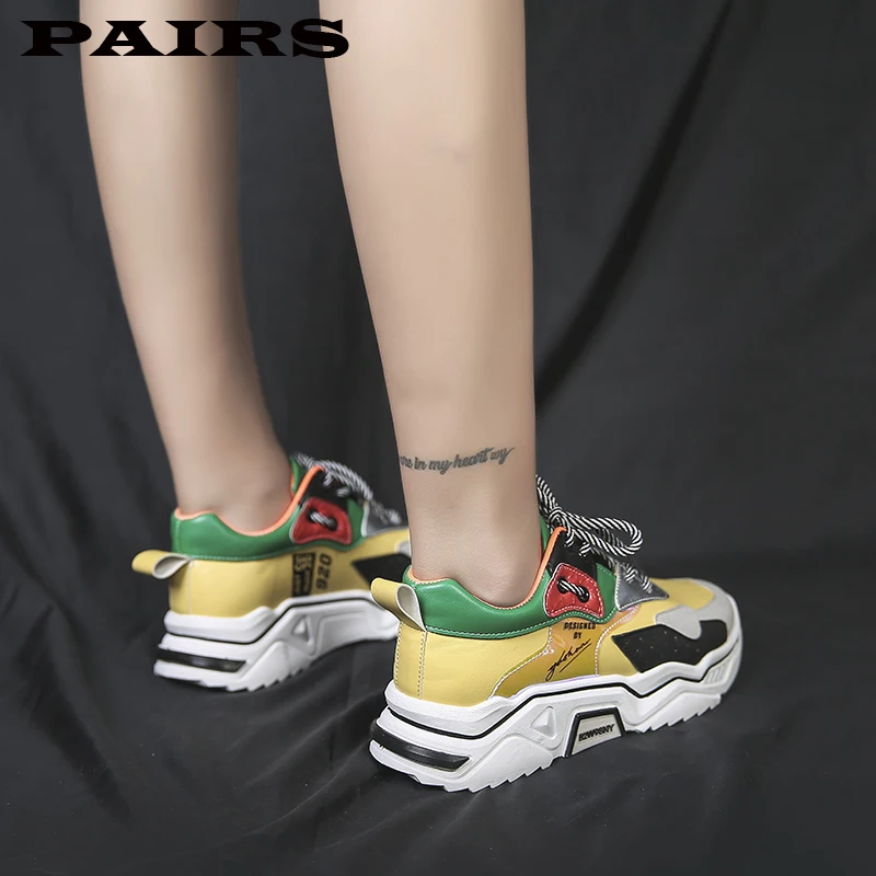 Женские кроссовки на платформе массивные Яркие с вулканизированной подошвой