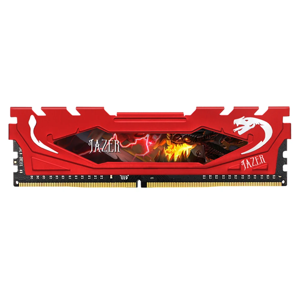 

2021 Desktop Memory Module Gaming DDR4 RAM 16GB 8GB 4GB 2400MHz 2666MHz 3000MHz PC SDRAM with Heat Spreader Red