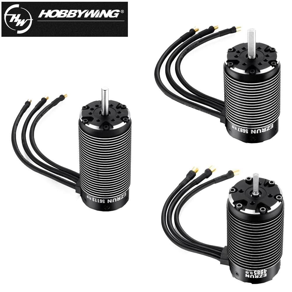 HobbyWing-motor inrunner sin escobillas EZRUN 4985, 5687, 56113, 30402900, sin sensor, 30402550, 30402950, 1/5, para coches RC 1/6-0