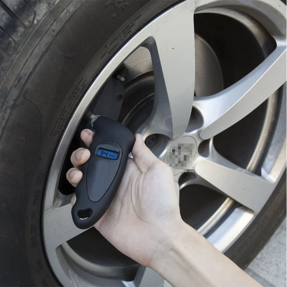 DSYCAR цифровой манометр в шинах 150 PSI Точный Манометр с ЖК дисплеем подсветкой