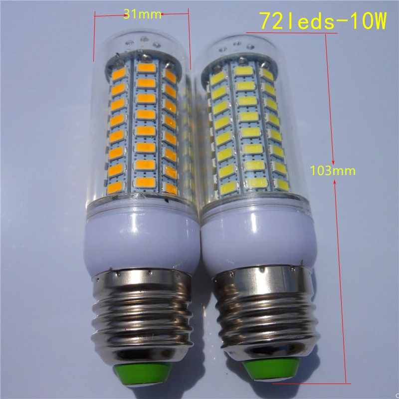 E27 SMD5730 AC220V AC230V AC240V 6 Вт 7 9 10 15 светодиодные лампы Люстра кукурузные заменить