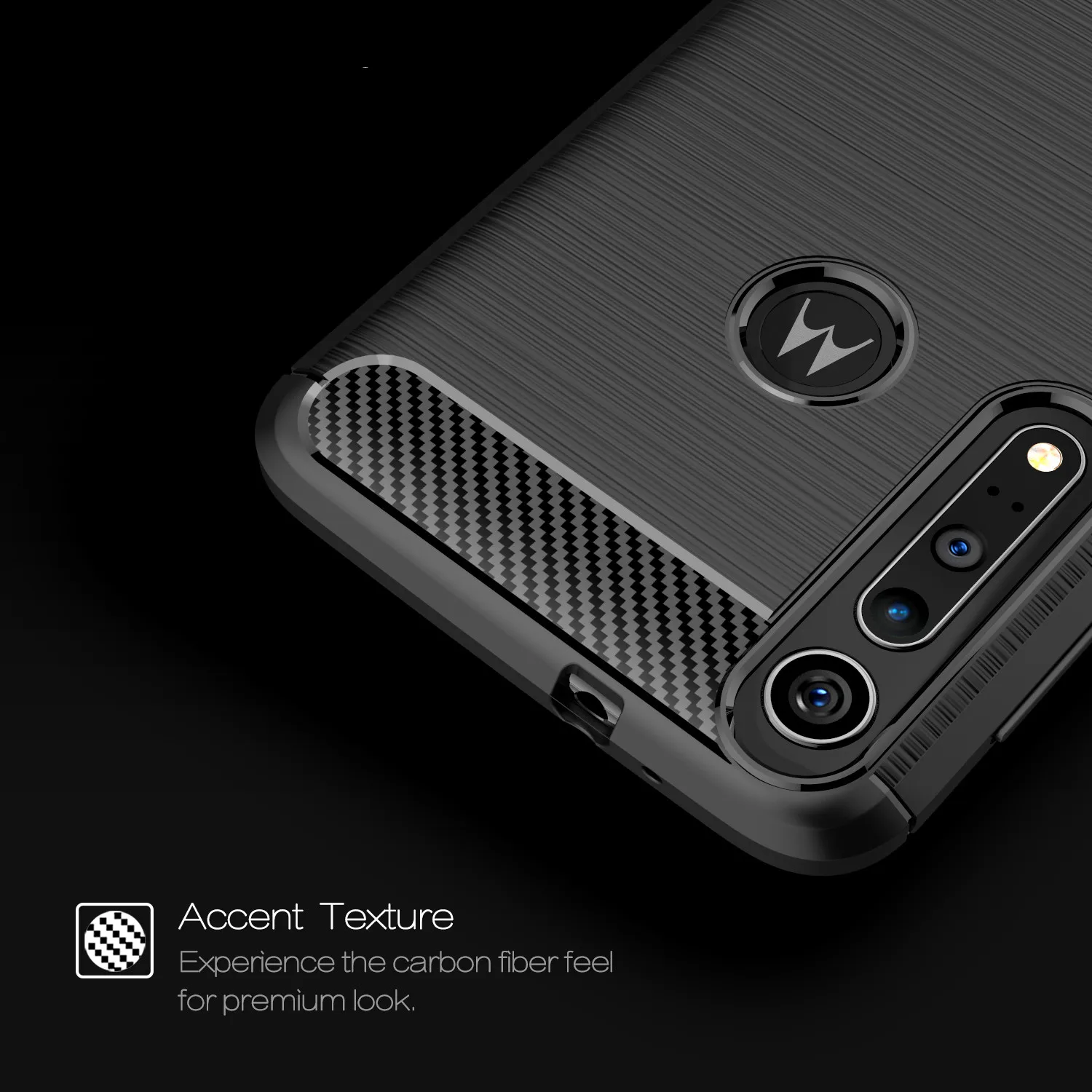 For Motorola Moto G8 Plus Case Carbon Fibre Rugged Armor Shockproof Soft Rubber Silicone Phone Back Cover | Мобильные телефоны и