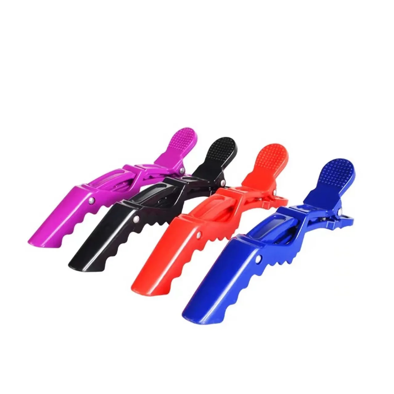 

6 Pcs Professional Hairdressing Plastic Alligator Hair Clip Salon Haircut Clip For Salon And Home