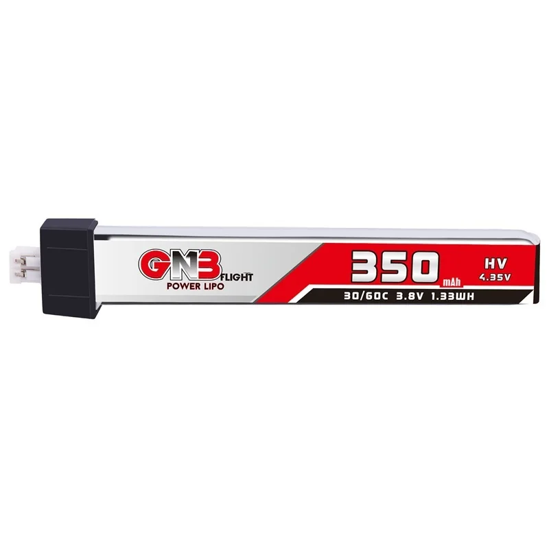 Bater&iacute;a de Lipo GNB 1S HV, 350mAh, 3,8 V, 4,35 V, 30C/60C, PH2.0, para Micro RC, FPV, carreras, Cine, Whoop, BetaFPV, Drone Quadcoper con cargador-4