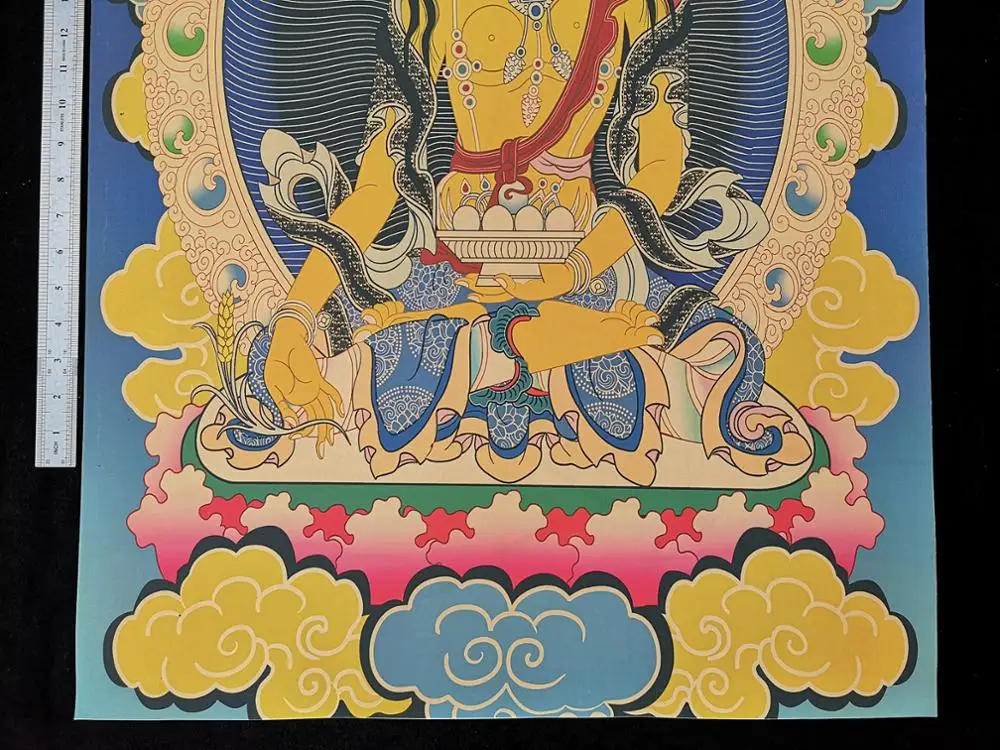 

YIZHU CULTUER ART COLLECTION VINTAGE DECORATION SACRED BUDDHIST BUDDHAS THANGKA PAINTINGS