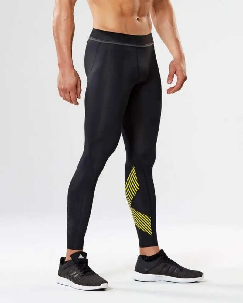 Новые компрессионные брюки трико для бега мужские облегающие спортивные