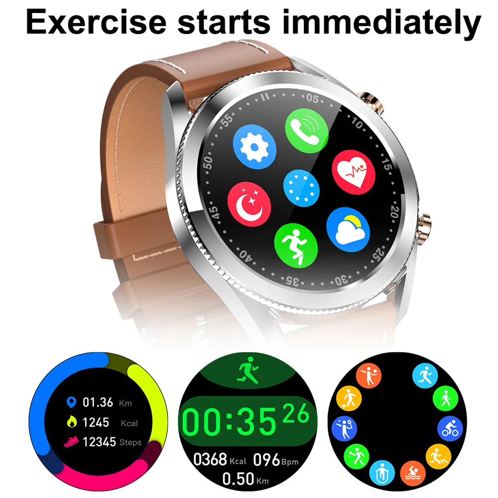 bluetooth call smart watch men blood pressure heart ecg galaxy watch 3 fitness tracker smartwatch women for samsung galaxy phone free global shipping