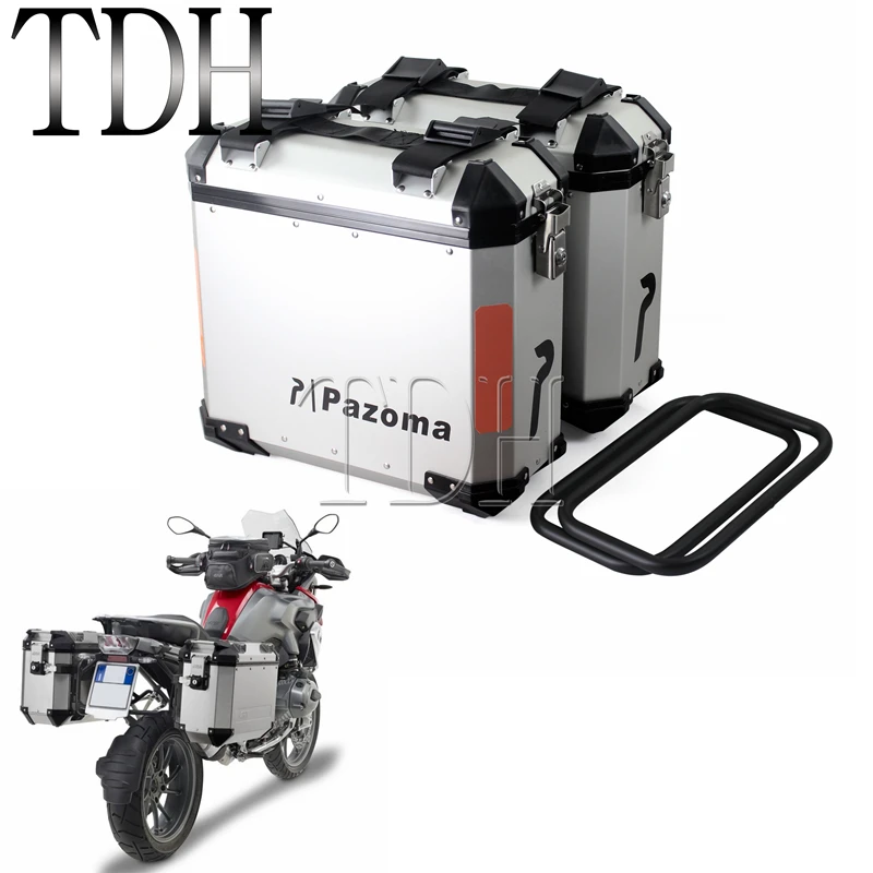 Универсальный серебристый чехол для мотоцикла 36Л с левой и правой стороны