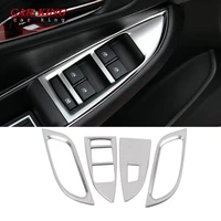 for chevrolet cruze 2016 2017 2018 car door window glass lifting switch cover trim stainless steel car styling accessories 4pcs