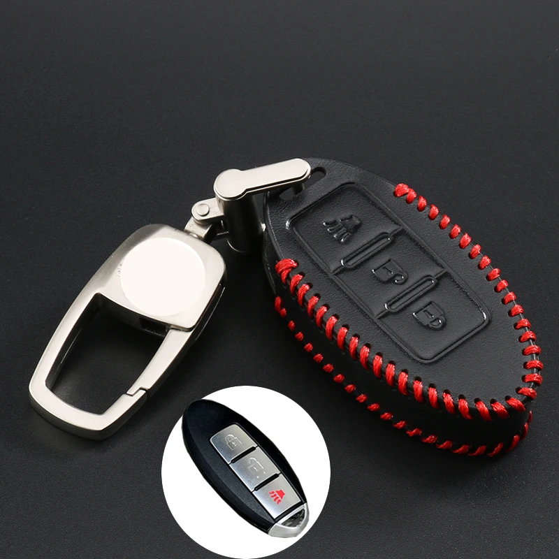 Новинка 2019 чехол из натуральной кожи для автомобильного ключа Nissan Qashqai J11 X Trail t31 t32