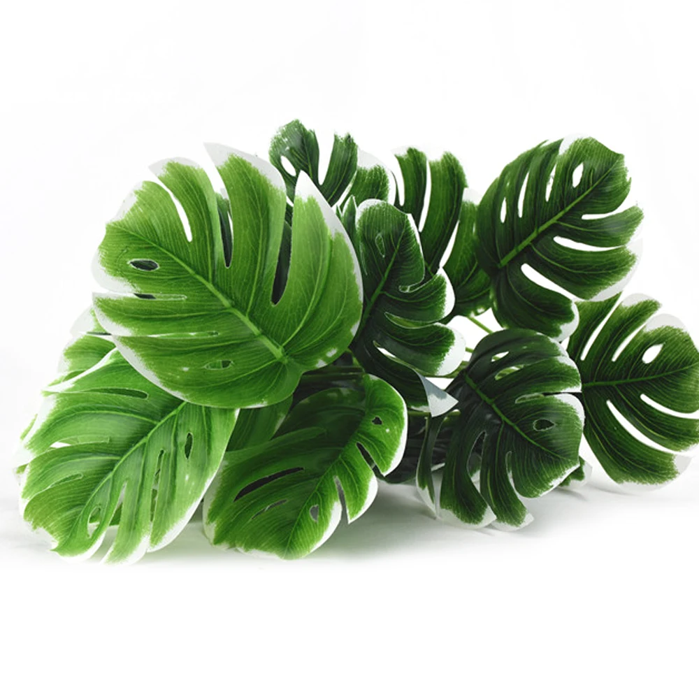 Декоративное растение в горшке креативная имитация зеленых листьев