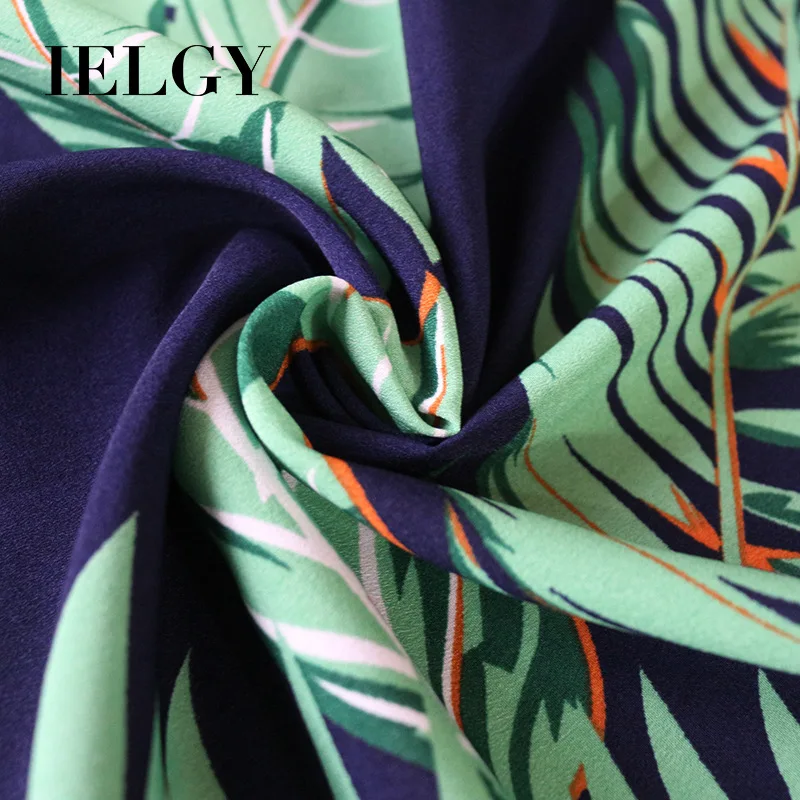 

Women's Printed Dresses Fashion V-neck Chiffon Summer Irregular Swing High Waist Leisure