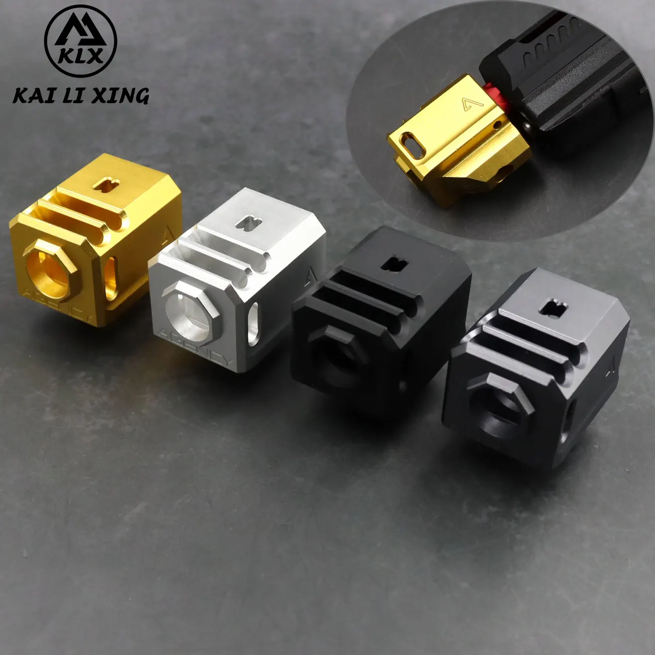 T14MM CCW агентства Arms 417 компенсатор для Airsoft GBB Gel Blaster Kublai P1 Glock G17 G18 G19 G26 G34 G43 GEN 1 2 3 4 5