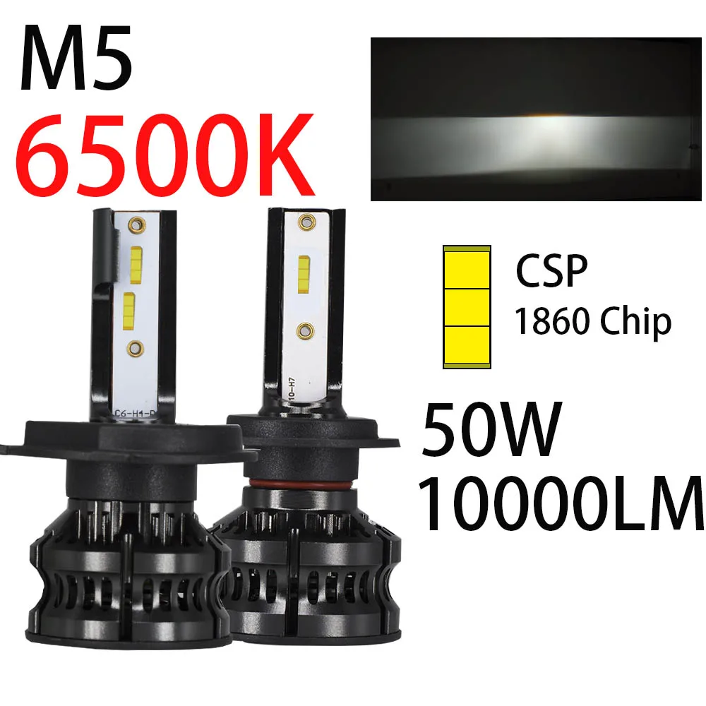 

Налобный светодиодный светильник YHKOMS, 80 Вт, 16000лм, H4 LED H7, 4300K, 5000K, 8000K, 9005 K, ZES CSP H8, H11, H1, 9006, 12 В