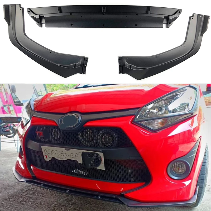 

Подходит для 2018 TOYOTA wigo Комплект кузова заднего бампера Раш Accent VIOS PU комплект выхлопных газов заднего бампера высокое качество простая установка