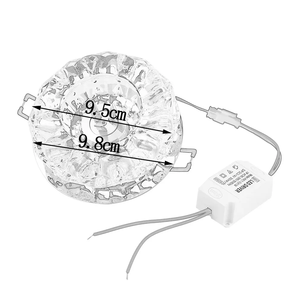 ICOCO высокое качество 3 Вт/5 Вт Светодиодный современный кристалл + потолочный