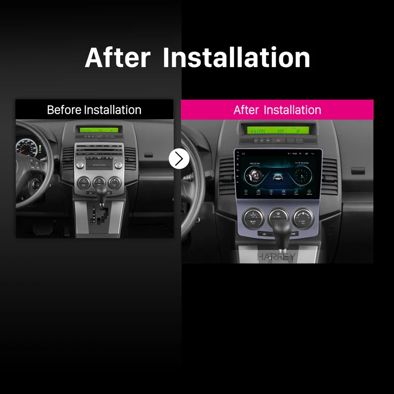 Автомагнитола Harfey 2Din Android 8 1 GPS стереосистема Авторадио для 2005 2010 старой Mazda 5 9