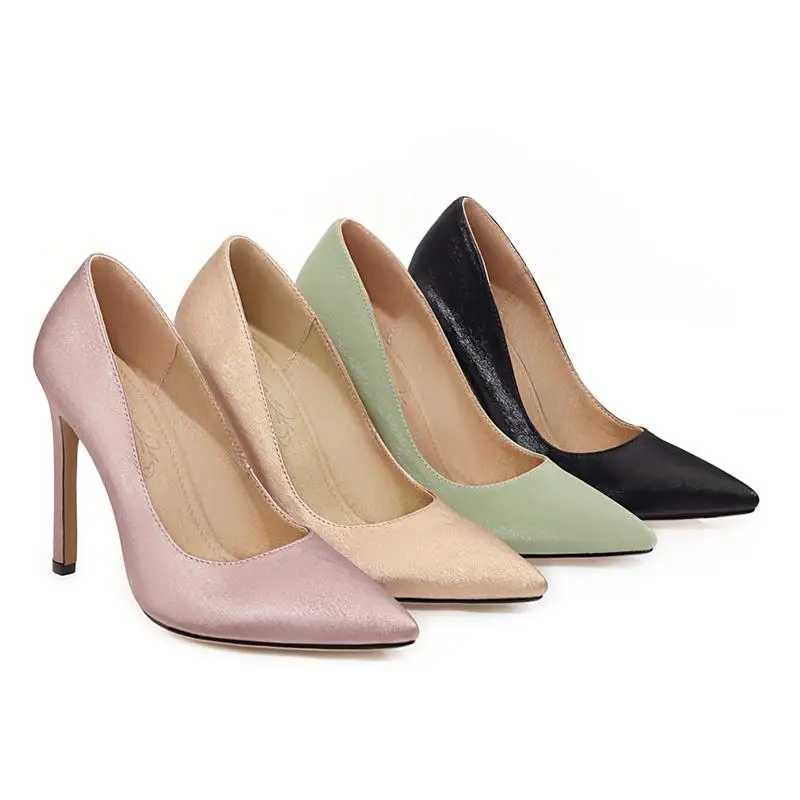 Женские туфли-лодочки на высоком каблуке MORAZORA черные или белые с острым носком