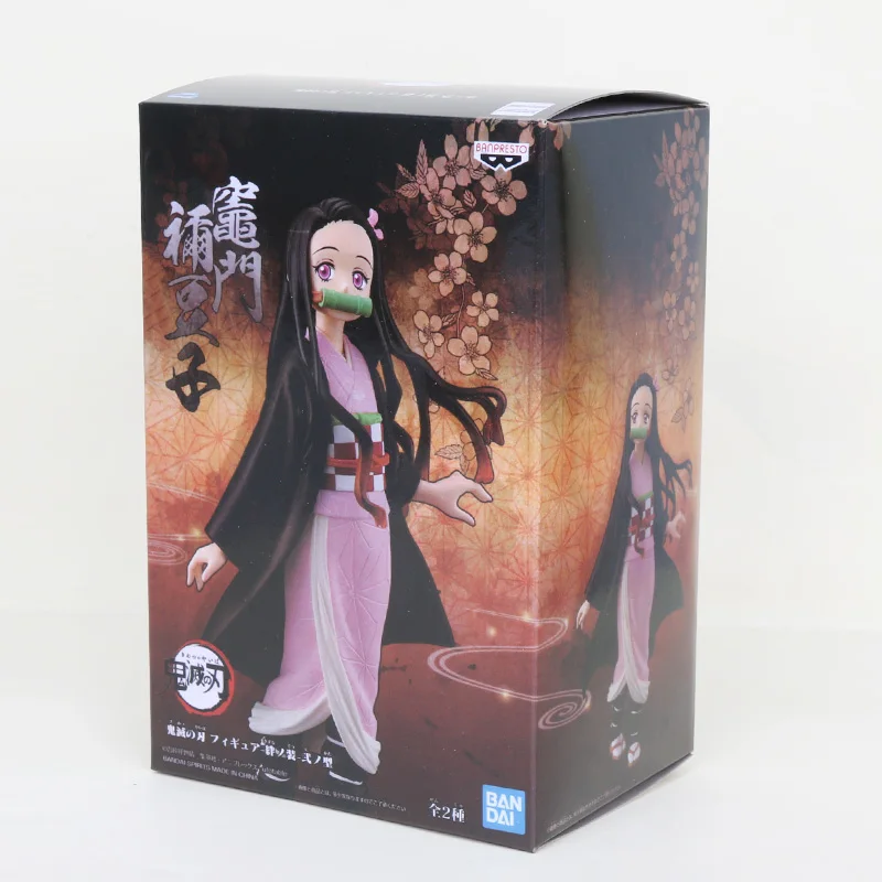 Набор из 2 новых 16 см аниме Demon Slayer Tanjirou Kamado Kimetsu no Yaiba Kamado Nezuko ПВХ фигурка Коллекционная модель куклы