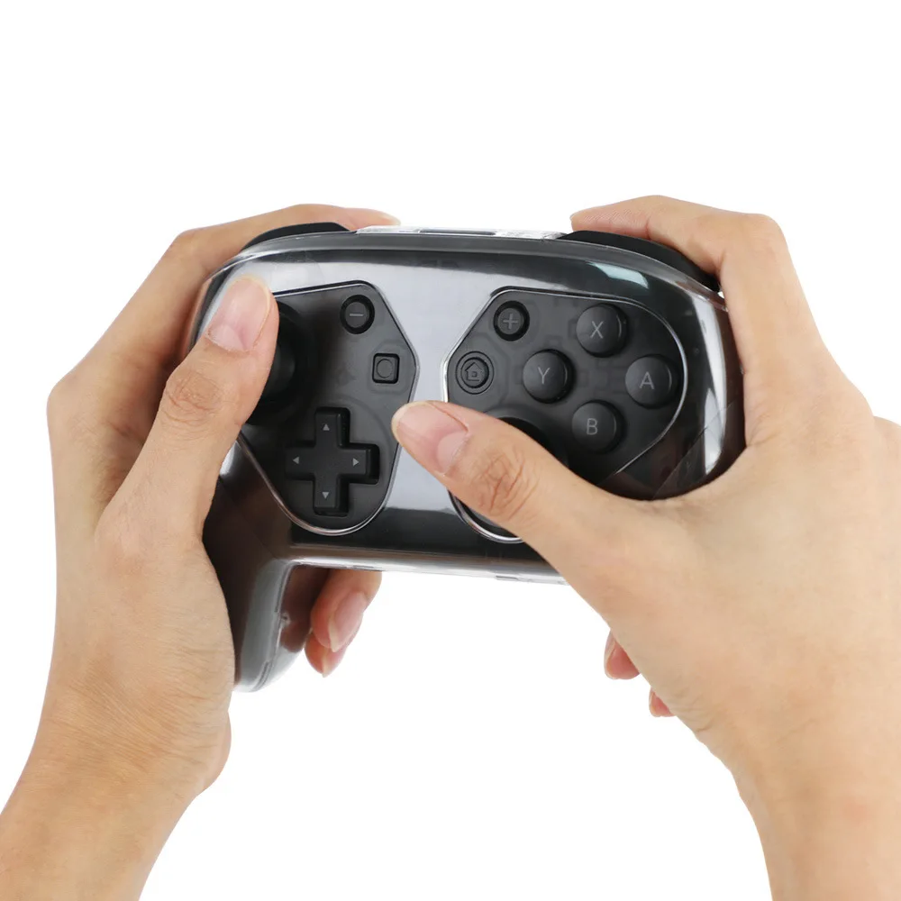 Противоскользящий прозрачный защитный чехол из поликарбоната для Nintendo Switch NS Pro