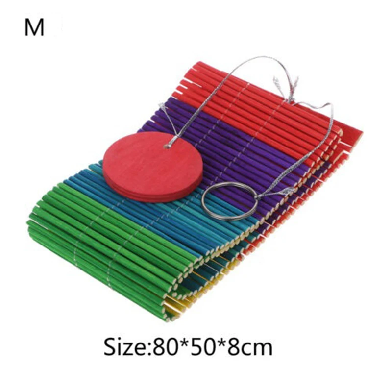 Красочные бамбуковые декоративные занавески для детского сада украшения ветер