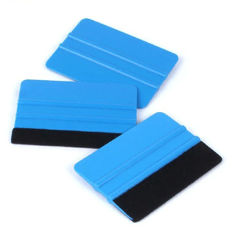 

3PCS Car Tools No Scratch Suede Felt Scraper Sticker Film Wrap Window Tinting
