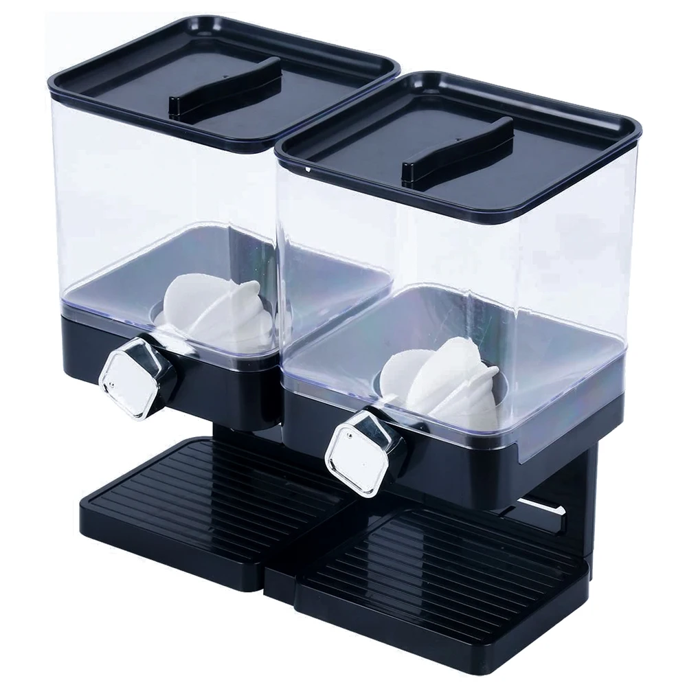 

Grain Dispenser 1/ 2 Gallons Single Double Cereal Dispenser Grain Oat Storage Container Kitchen Dry Food Snack Bottle