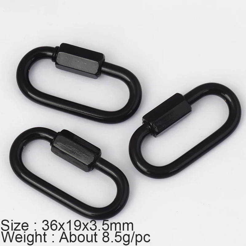 

Carabiner Mountaineering buckle clasp hooks ,fashion trendy handmade jewelry findingsgold , white gold , purple , green