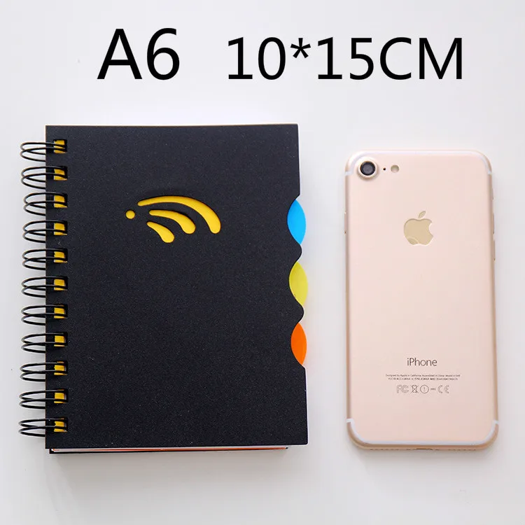 Тетрадь А4/А6/А5/B6 на спирали классифицированный блокнот с листьями для деловых