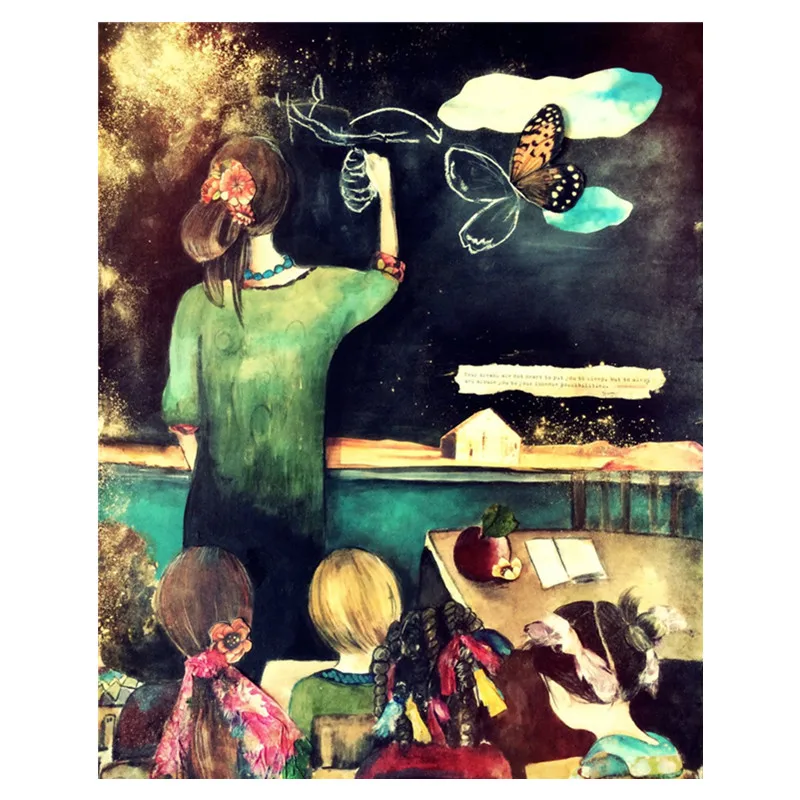 3D полноразмерная алмазная живопись класс начальной школы мозаика вышивка