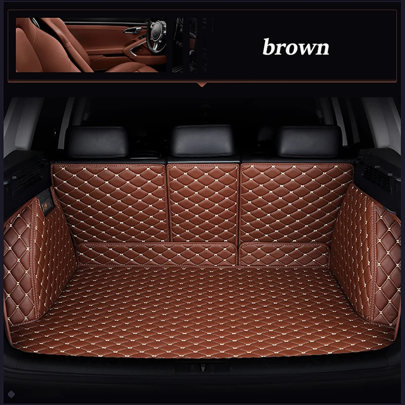 

WLMWL Custom leather car trunk mat for Fiat all medels 500 500L 2007-2014 punto Bravo Viaggio Freemoauto car cargo liner