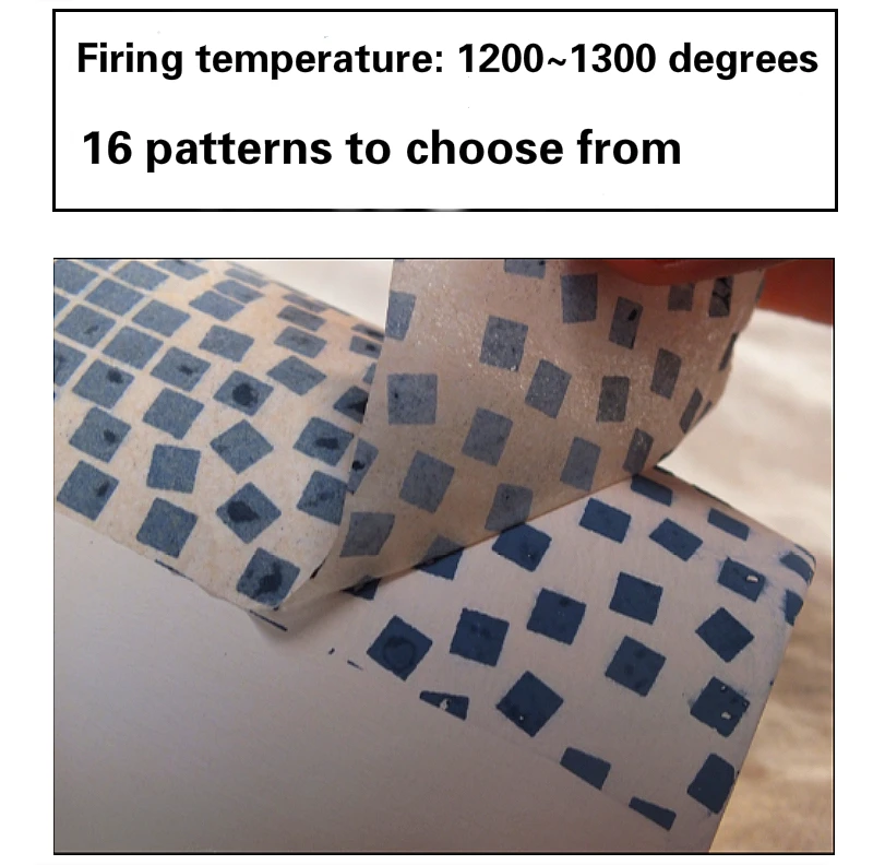 5 шт. керамическая глина глазурованная подглазурная Цветочная бумага