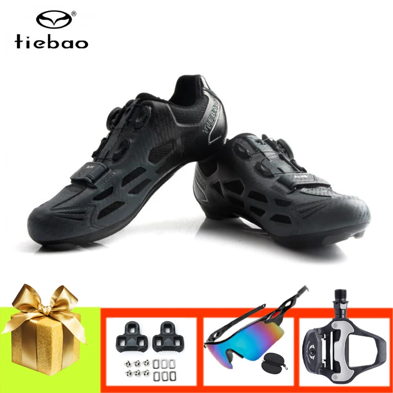 Tiebao Cycling Sneakers Road Add Pedals Sunglasses Men Women Sapatilha Ciclismo Outdoor Sport Riding Bicycle Shoes Self-Locking