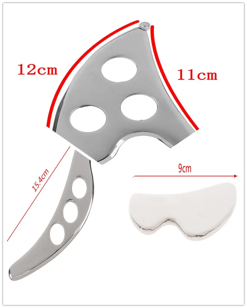 

Handed Stainless Steel Scraping Board Body Scrapper Plate for Release Pain Relief Guasha Plate Tools Body Massage Relaxation