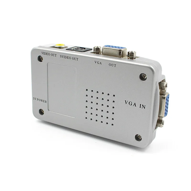 

NTSC PAL VGA to TV AV RCA Signal Adapter Converter Video Switch Box Connector Composite for Computer Laptop PC
